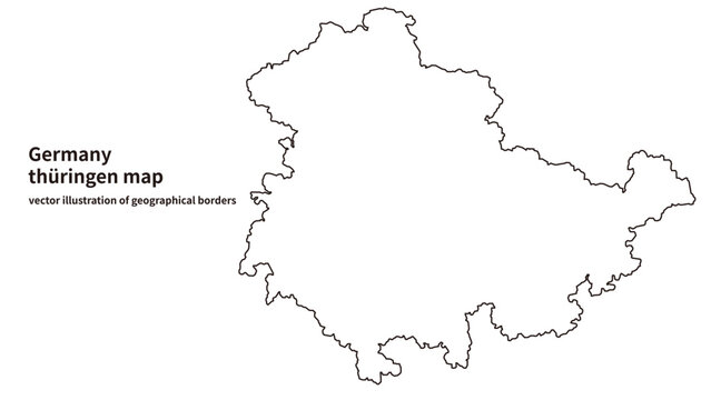 Thuringia Map &ndash; Detailed Map of Th&uuml;ringen, Germany