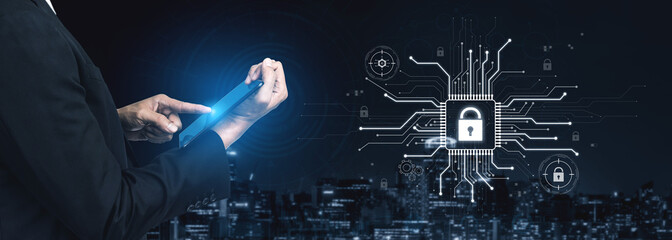 Cyber security system protecting digital infrastructure. Cyber security ensures data safety, prevents breaches, cyber security strengthens defense, and supports secure operations. Vouch