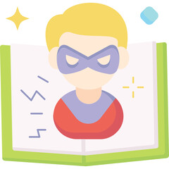 Superhero Book Illustration