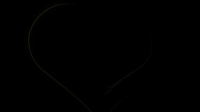 Love Heart Particle Icon Animation Heart Beat Concept for Valentines Day Feelings