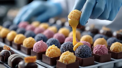 Handcrafted Colorful Chocolate Gift Box Surprise Presentation