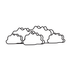 Stratocumulus Clouds line icon