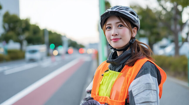 道路工事作業員 安心して通れる道路を守る交通誘導員 やりがいのある社会貢献の仕事