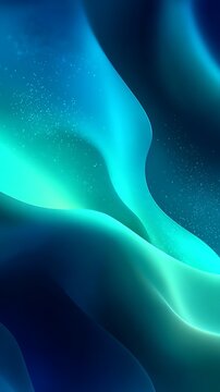 Abstract Wavy Gradient Background with Teal and Blue Hues, Sparkly Texture