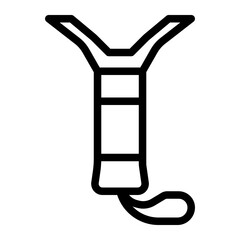 Padel grip icon line style illustration