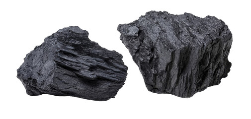 coal isolated on white background