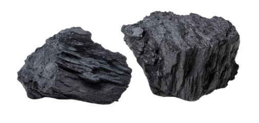 coal isolated on white background