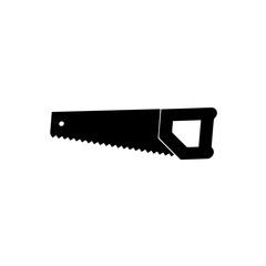 Classic Manual Wood Saw Tool Graphic
