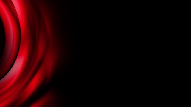 Red Swirl Light Motion Background with Smooth Abstract Curved Glow on Dark Backdrop Animation