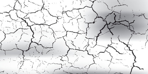 Obraz premium earthquake cracking holes, ground cracks top view, ruined land surface crushed texture. destruction,