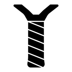 Racket grip tape icon solid style illustration