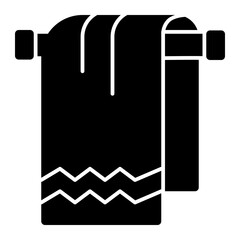 Sweat towel icon solid style illustration