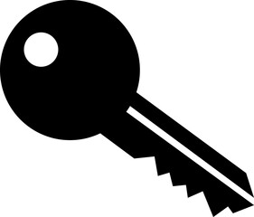 Single Key Icon Simple Vector Illustration Design