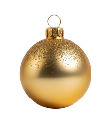 Golden Glitter Christmas Bauble
