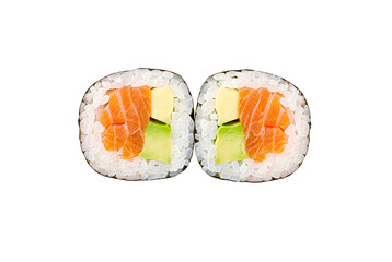 Sushi rolls isolated on white background. © Роман Фернаті
