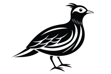 Obraz premium lark silhouette line art vector illustration with a white background
