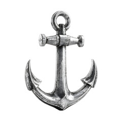 Professional Classic Metal Anchor Isolated on White Background