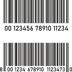 Barcode vector illustration isolated.