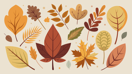 Obraz premium Autumn season banner with colorful falling leaves