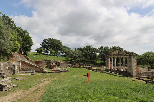 Apollonia is a ruined archaeological site in central Albania, near the village of Pojan in Fier County