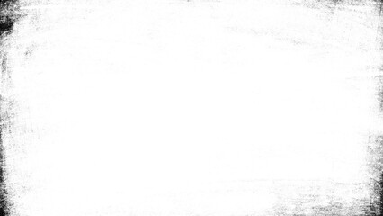 Grunge texture overlay with distressed black brush stroke, rough edge, vintage effect for...