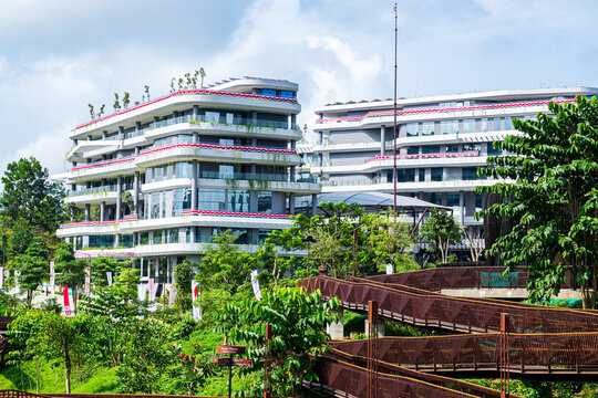 premier 101, one of the futuristic architectural design buildings in the Indonesian Capital City (IKN) Nusantara, Kalimantan Timur