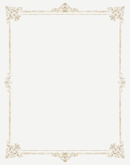 Vintage Gold French Ornamental Wedding Frame
