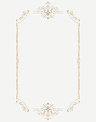 Vintage Gold French Ornamental Wedding Frame