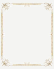Vintage Gold French Ornamental Wedding Frame