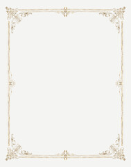 Vintage Gold French Ornamental Wedding Frame