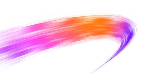 Vivid pink neon trail forms smooth glowing ribbons with sparkling highlights. Dynamic motion path creates lively acceleration effect. Pink speed track PNG.
