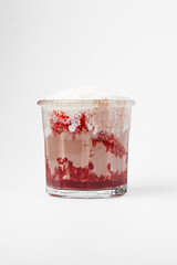 yogurt with raspberries