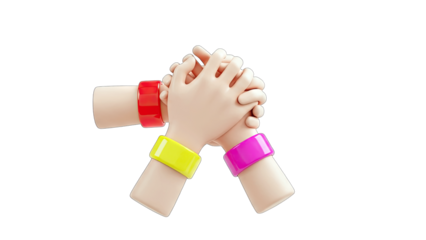 Hands Holding Together in Unity and Support