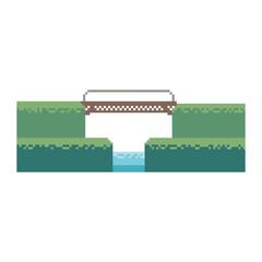 green land terrain pixel art