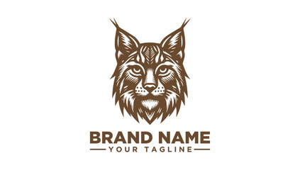 Lynx logo vector illustration for a wild and strong brand identity