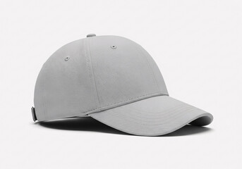 Fototapeta premium Pastel Gray Baseball Cap Mockup