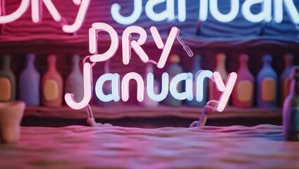 Dry January - A Claymation Bar Scene for Alcohol Abstinence.