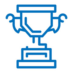 Obraz premium Champion Trophy Cup Outline 