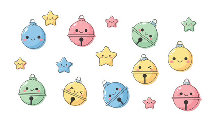 Holiday Cheer Decorations: Adorable animated holiday decorations, including bells and stars, bring the spirit of Christmas. Capture the essence of warmth, joy, and the cheerful holiday atmosphere.