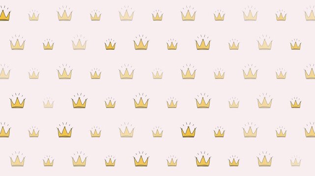 Royal Crown Seamless Loop Animated Background