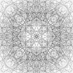 op art creative geometric pattern, ornament, modern linear background, original vector decoration