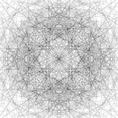 op art creative geometric pattern, ornament, modern linear background, original vector decoration