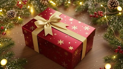 christmas tree with gift boxes