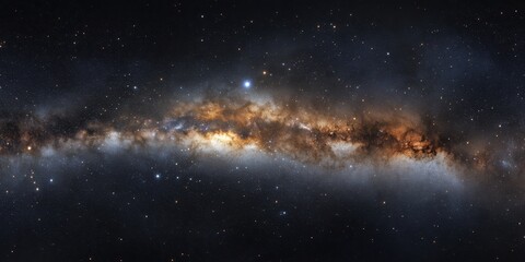 Captivating cosmic panorama showcasing a dazzling.