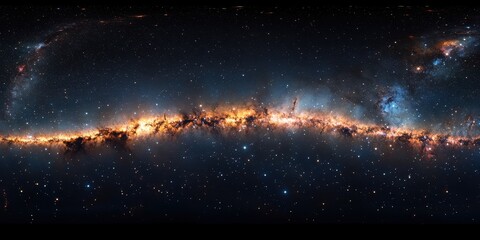 Fototapeta premium Captivating cosmic panorama showcasing a dazzling.