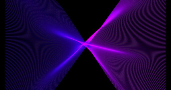 Abstract Purple and Blue Light Beams on Dark Background