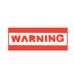 warning sign sticker