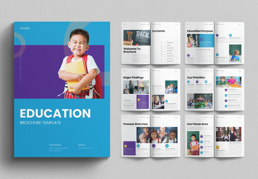 Education Brochure Template Design Layout