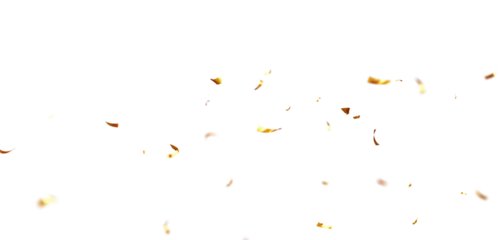 Colorful Confetti against a White Background Tranparent BG Confeti. Confetti partical isolated background. 3d Rendering Transparent Confetti.	