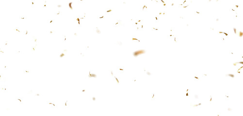 Colorful Confetti against a White Background Tranparent BG Confeti. Confetti partical isolated background. 3d Rendering Transparent Confetti.	